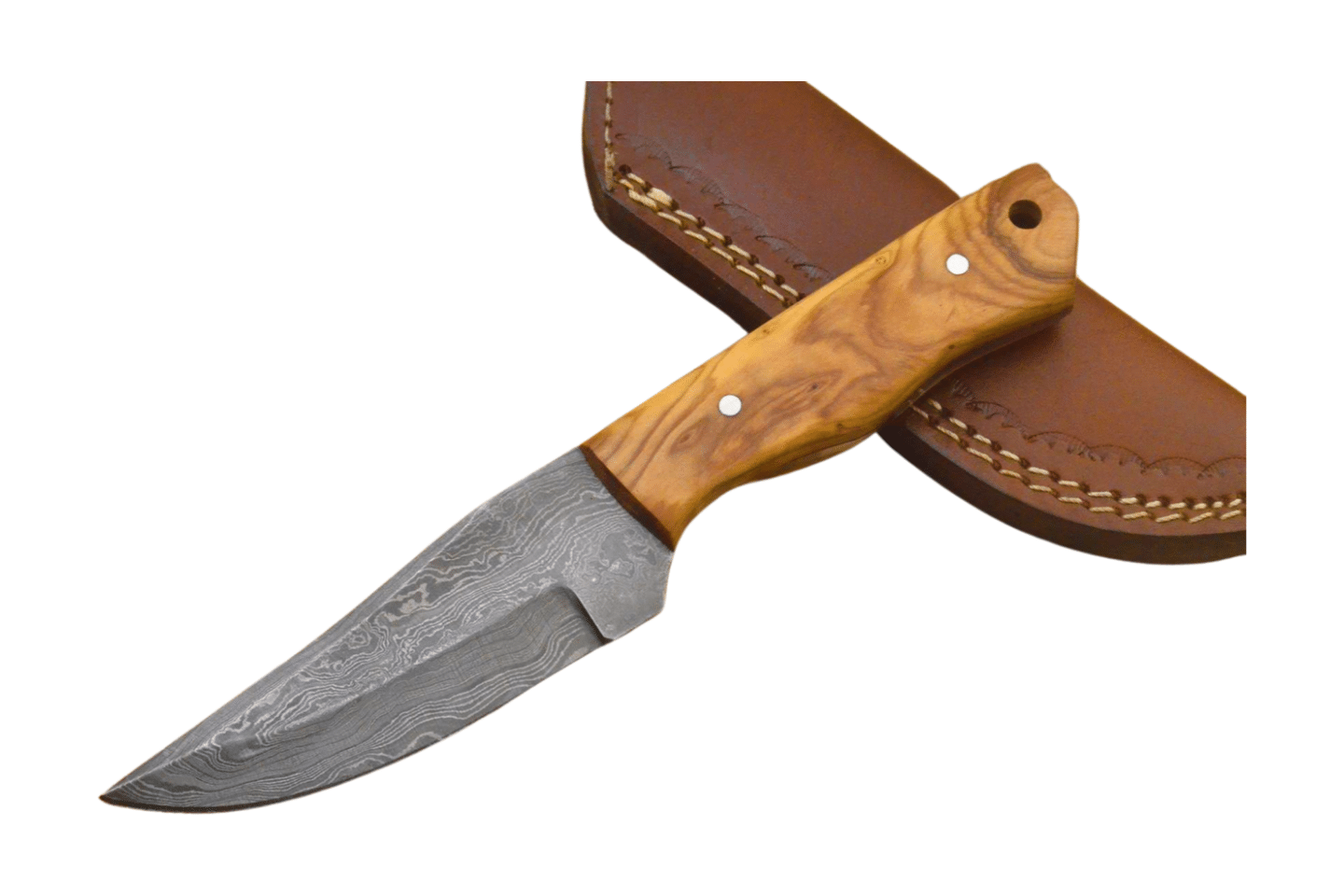 Custom Made Damascus steel Skinning Knife