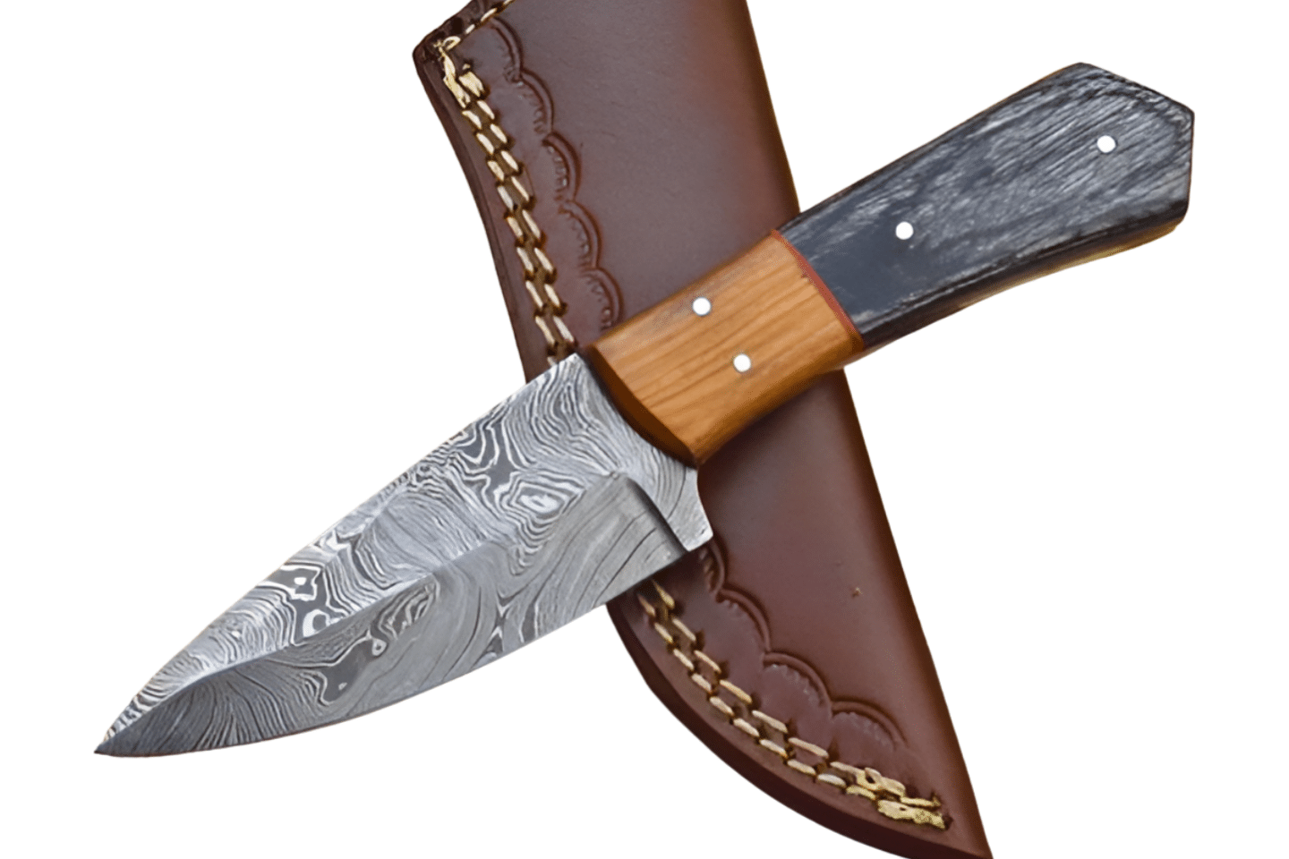 Custom Made Damascus steel Skinning Knife