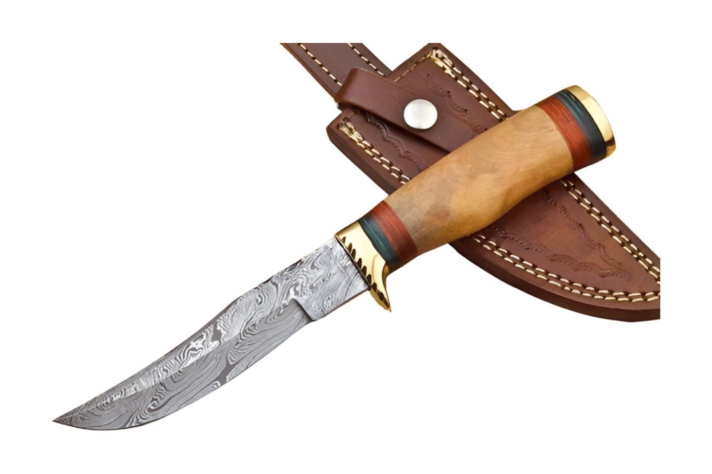 Custom Made Damascus steel Skinning Knife