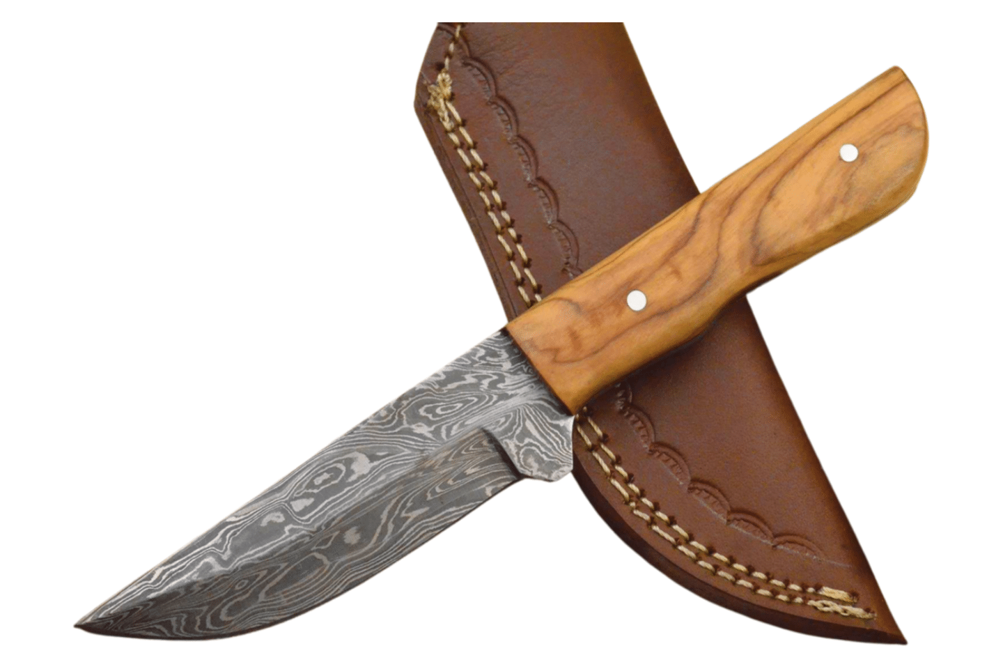 Custom Made Damascus steel Skinning Knife